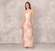 AIDAN MATTOX PRINTED JACQUARD GOWN