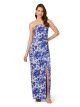 AIDAN MATTOX PRINTED JACQUARD GOWN