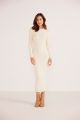 MINKPINK HAZEL TEXTURED KNIT MIDI DRESS