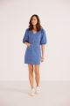 MINKPINK PEYTON DENIM MINI DRESS