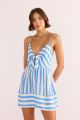 MINKPINK NIMUE STRIPE MINI DRESS