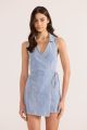 MINK PINK OLIVER DENIM ROMPER