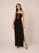 LIV FOSTER STRETCH CREPE COLUM GOWN