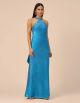 AIDAN MATTOX HALTER SHIMMER GOWN