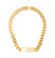 ZENZII CURVED BAR CURB CHAIN COLLAR NECKLACE