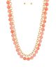 GS 2 LAYER AGATE BALL NECKLACE