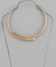 GS FLAT OMEGA CHAIN CHOKER NECKLACE