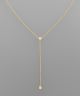 GS CRYSTAL ACCENT CHAIN NECKLACE