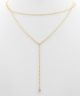 GS 2 LAYERED Y SHAPE CHAIN NECKLACE