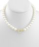 GS PEARL NECKLACE W/ FRONT CLASP