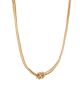 GS LAYERED KNOTTED SNAKE CHAIN NECKLACE