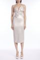 BADGLEY MISCHKA TWIST BOW SCUBA DRESS