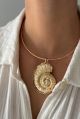 ALV JEWELS SHELL COLLAR NECKLACE