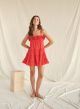 SAYLOR CARIE RUFFLE POPLIN MINI DRESS