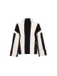 THEO MINERRA KNIT STRIPED MOCK NECK