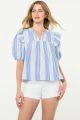 THML Ruffle Shoulder Stripe To