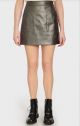 CINQ A SEPT METALLIC LEATHER JAYCIE SKIRT