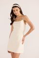 MINKPINK MAEVE TIE MINI DRESS