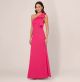 ADRIANNA PAPELL STRETCH CREPE LONG DRESS