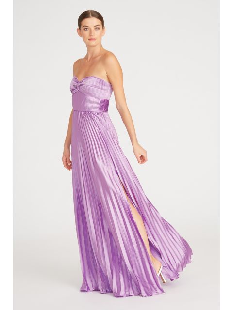 Amur pleated outlet gown