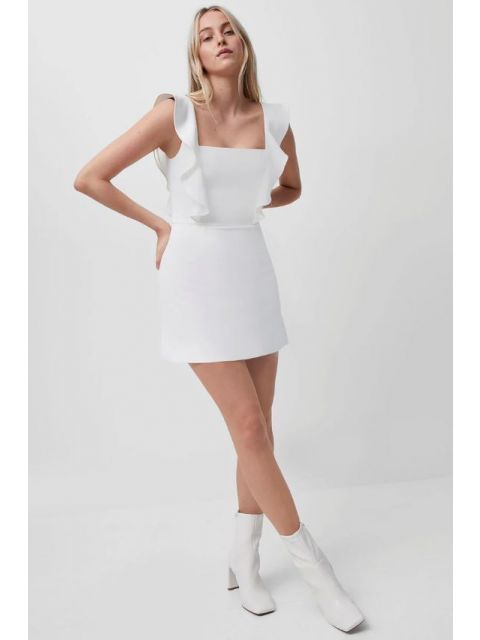 FRENCH CONNECTION WHISPER RUFFLE DRESS